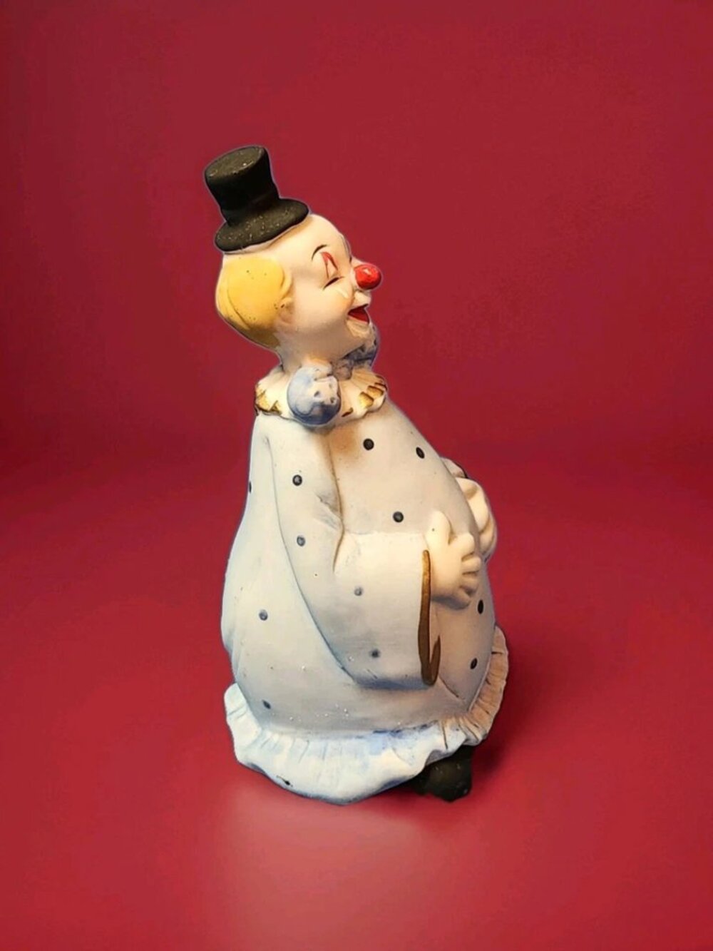 Vintage Clown Porcelain Bell 4.5" Tall Figure A.A. Importing Co Happy Circus - Picture 6 of 14